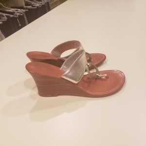 Silver WEdge Sandals